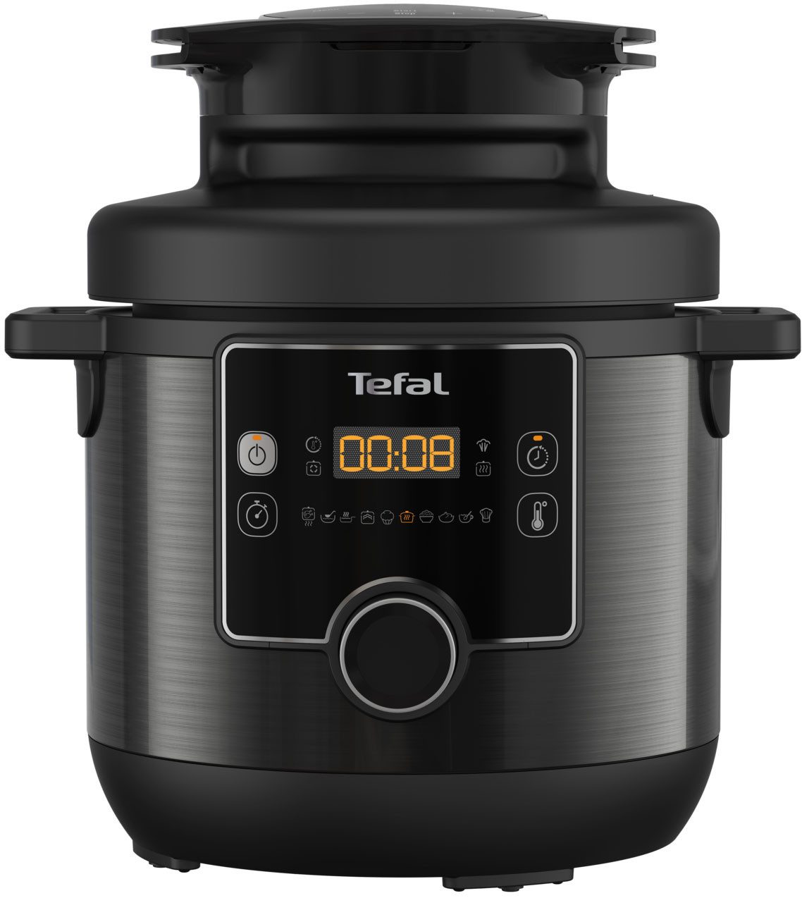 Multikocher Turbo Cuisine & Fry inkl. Extra-Crisp-Deckel, 1-Knopf-Bedienung