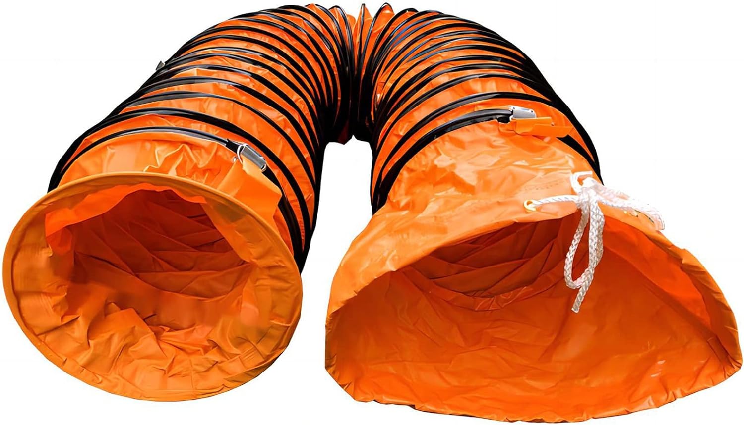 Flexible PVC-Rohrleitungen, Belüftungskanalschlauch PVC HVAC for Abluftventilator Orange Mehrere Größen(500mmx5m)