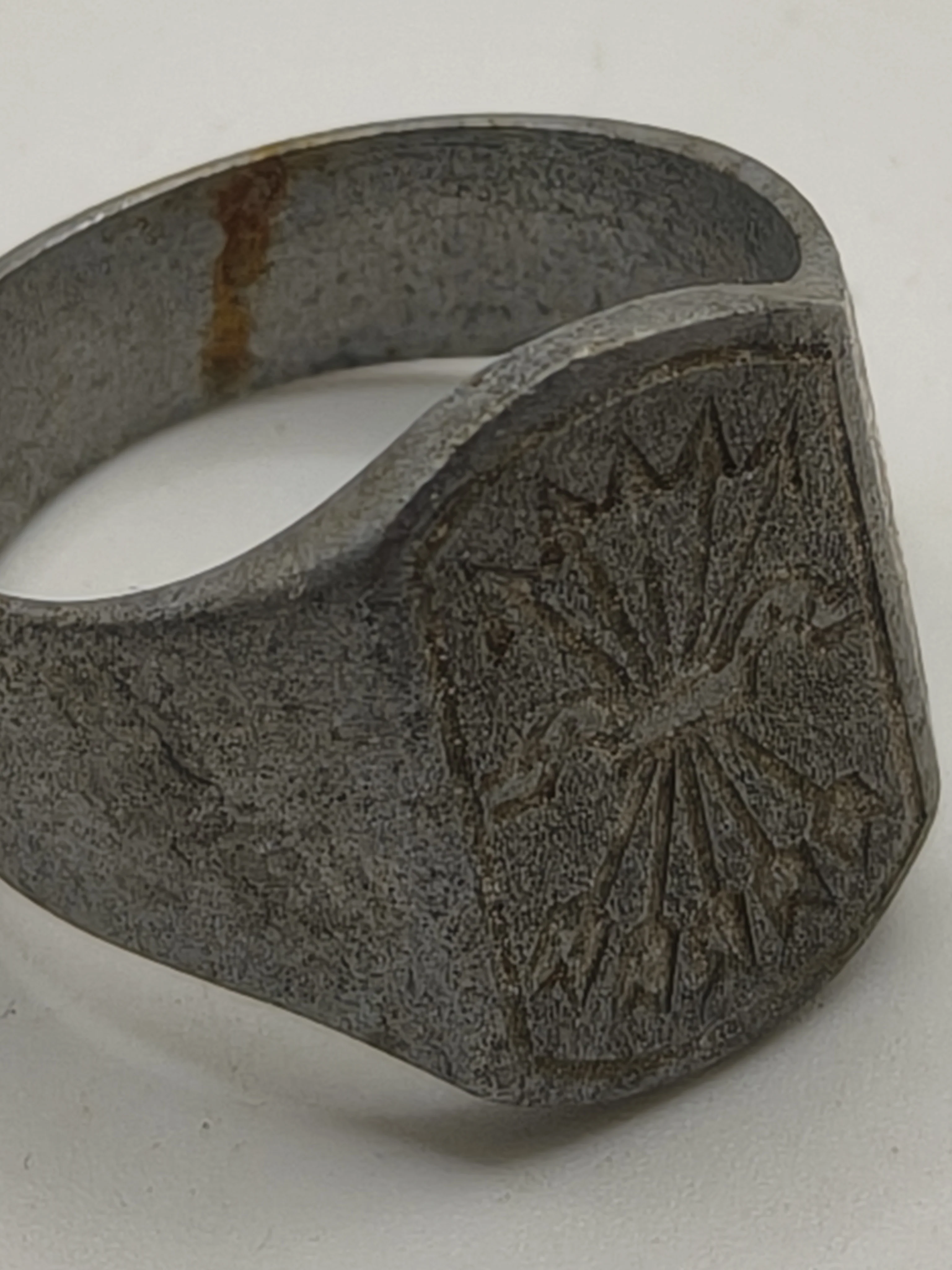 Phalanx Ring, Trench Art. Spanish Civil War.