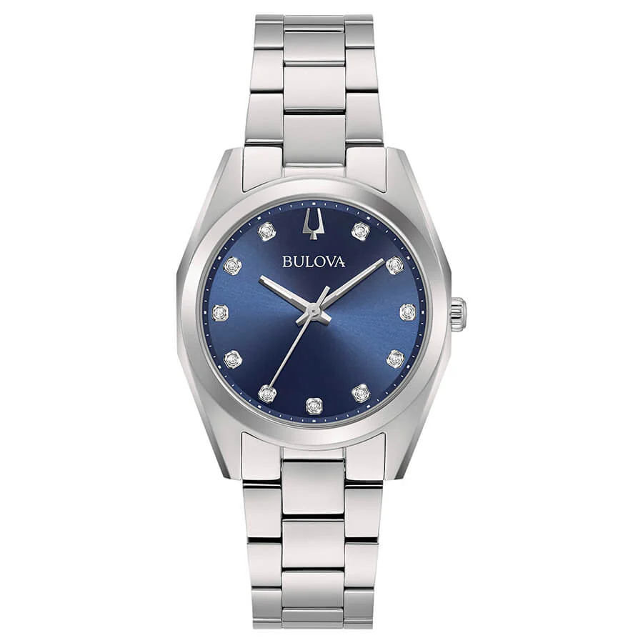 Orologio Bulova 96P229 Surveyor Lady blu diamanti