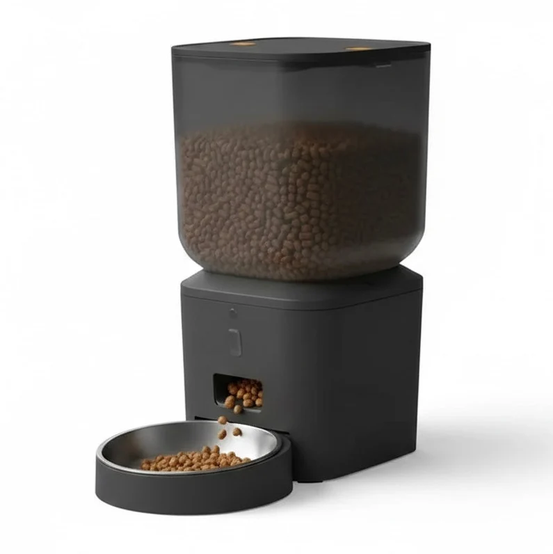 Smart Automatic Pet Feeder with Camera & Two-Way Audio | 8L | 6 Meals | Stainless Steel Bowl