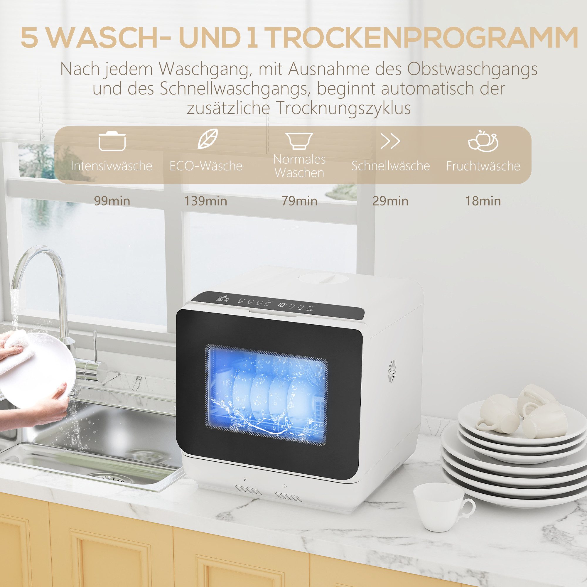 Tischgeschirrspüler 800-269V90WT
