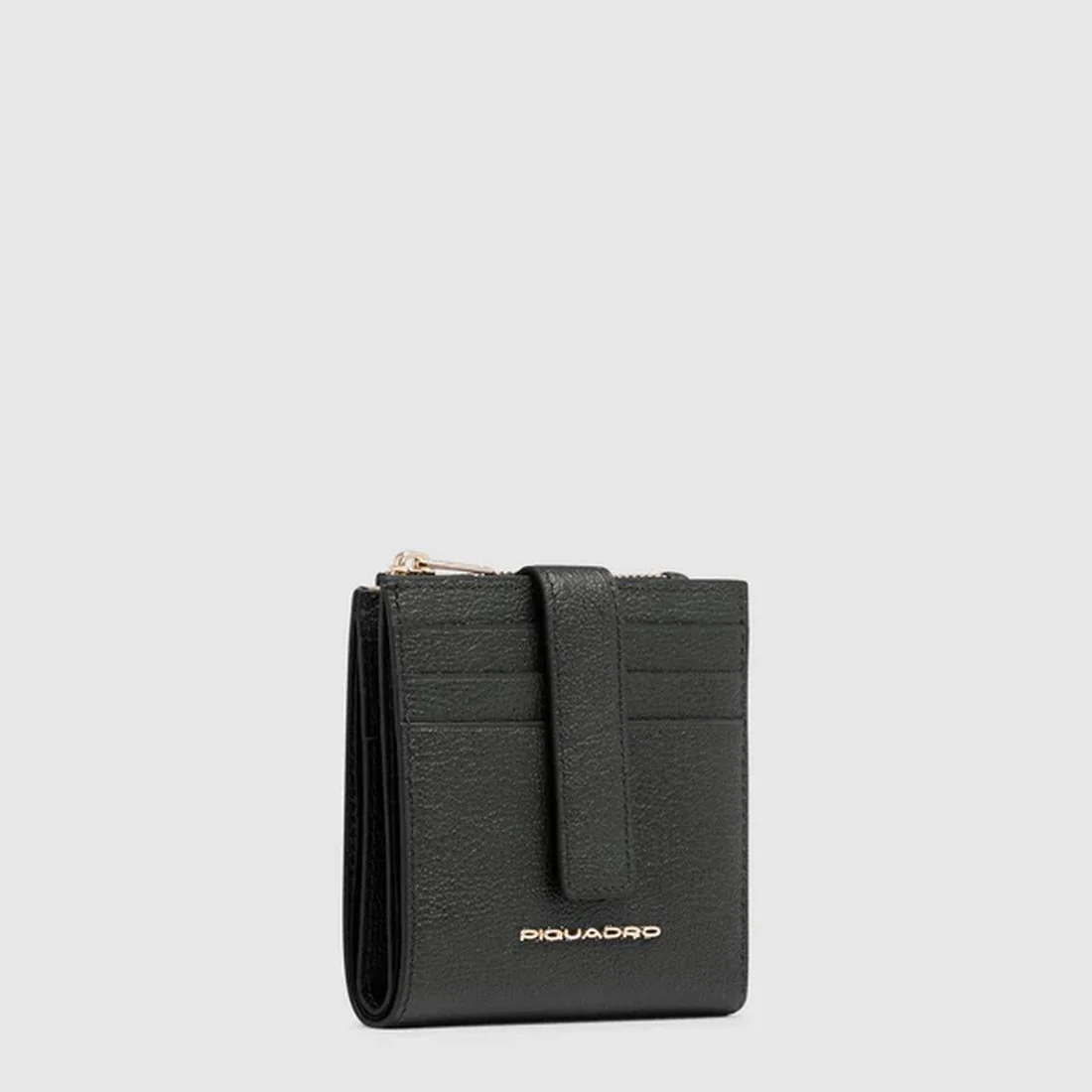 Portacarte donna Piquadro con portamonete nero PP6843W140R-N