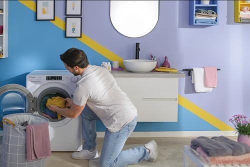Candy Smart Pro Inverter Lavasciuga Slim 6+4 Kg, Libera Installazione, 1400 Giri, Classe A-20%, Programmi Rapidi, Connessa, App hOn, AxLxP 85x60x45, Bianca - COW 4644TWM61-S