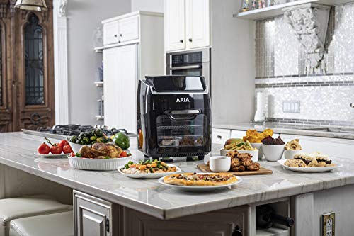 Aria Air Fryers AAO 890 10Qt Air Fryer Oven, Black : Home & Kitchen