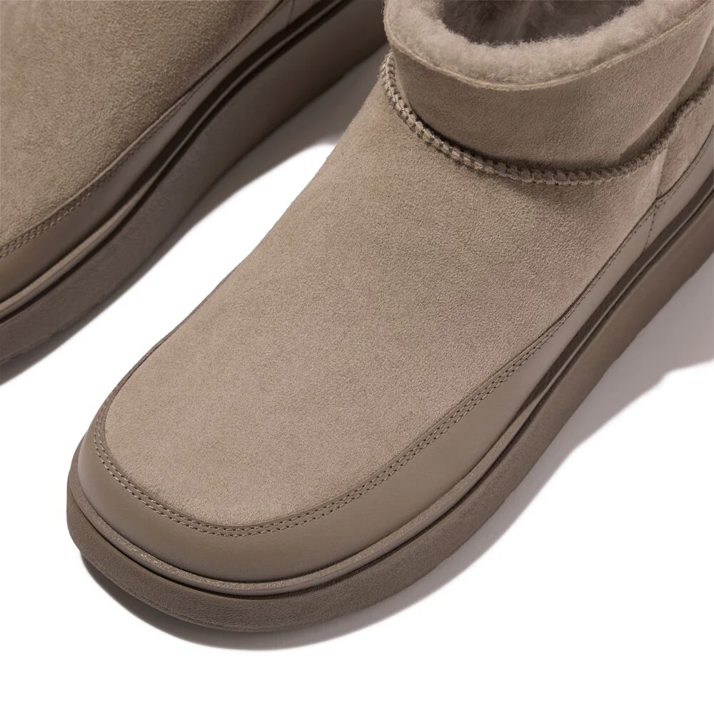 FitFlop GEN-FF Taupe Mini Shearling-Boots