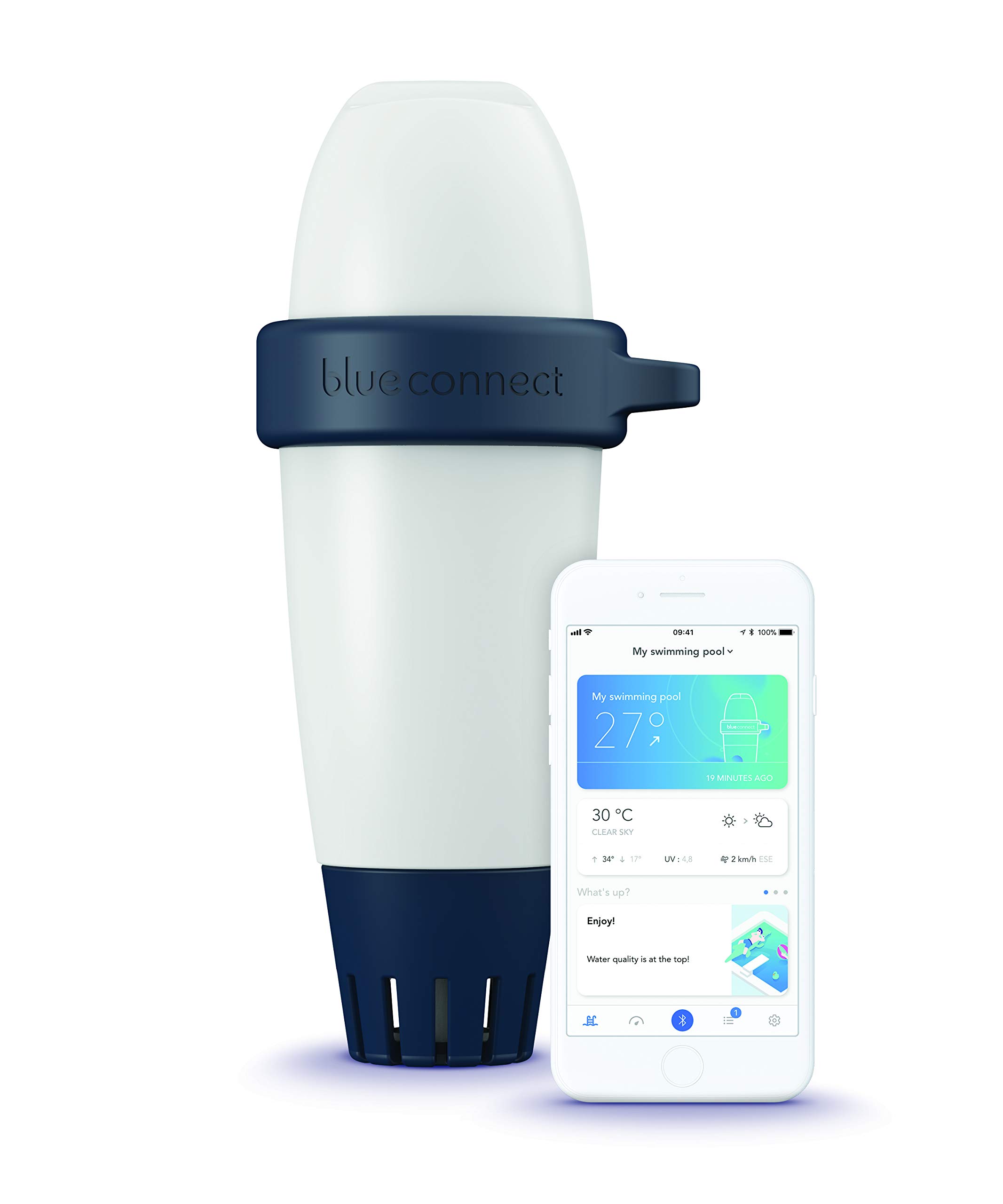 Intelligenter Wasseranalysator für Pools und Spas misst pH Temperatur und ORP Modell 73014 9,6 x 9,6 x 25 cm