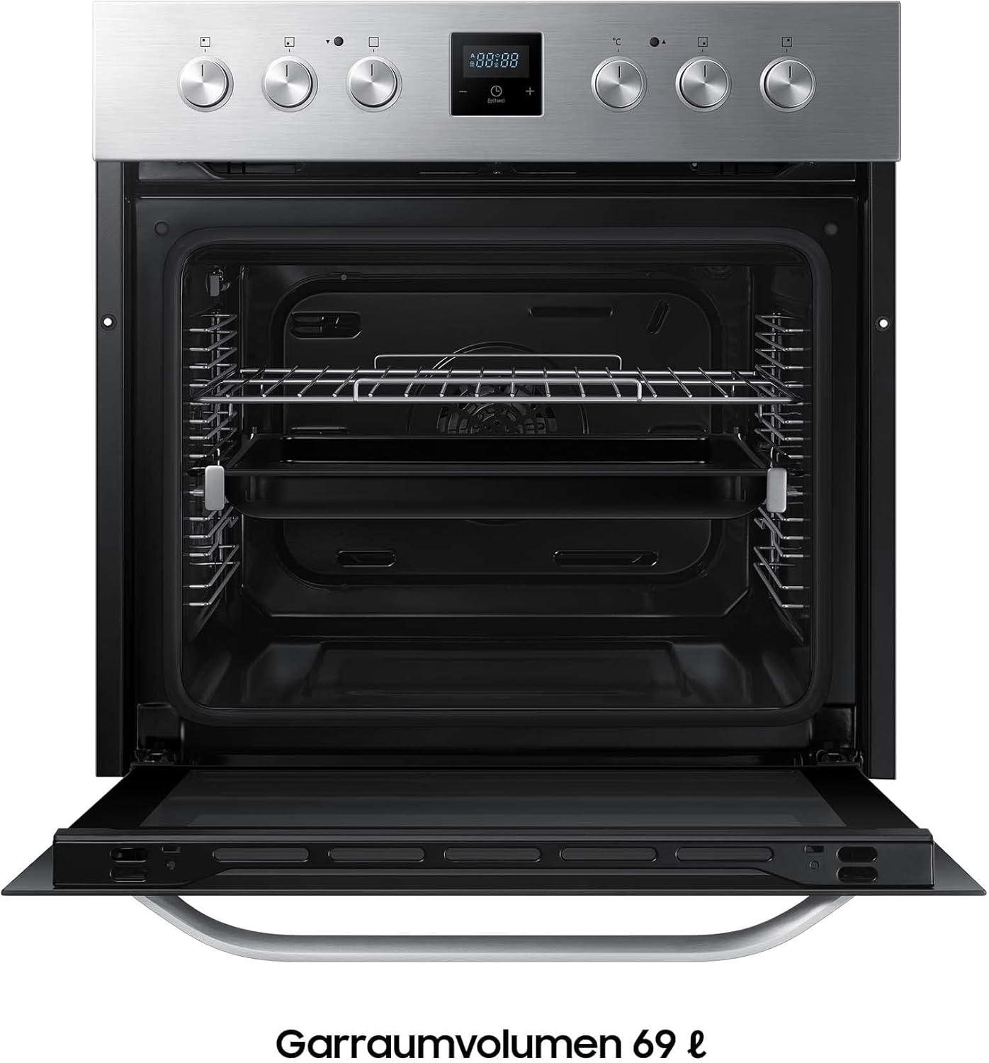Herdset F-NB69R3301RS bestehend aus Ceranfeld und Einbaubackofen,69 L, versenkbare Knebel, Glaskeramik Kochfläche