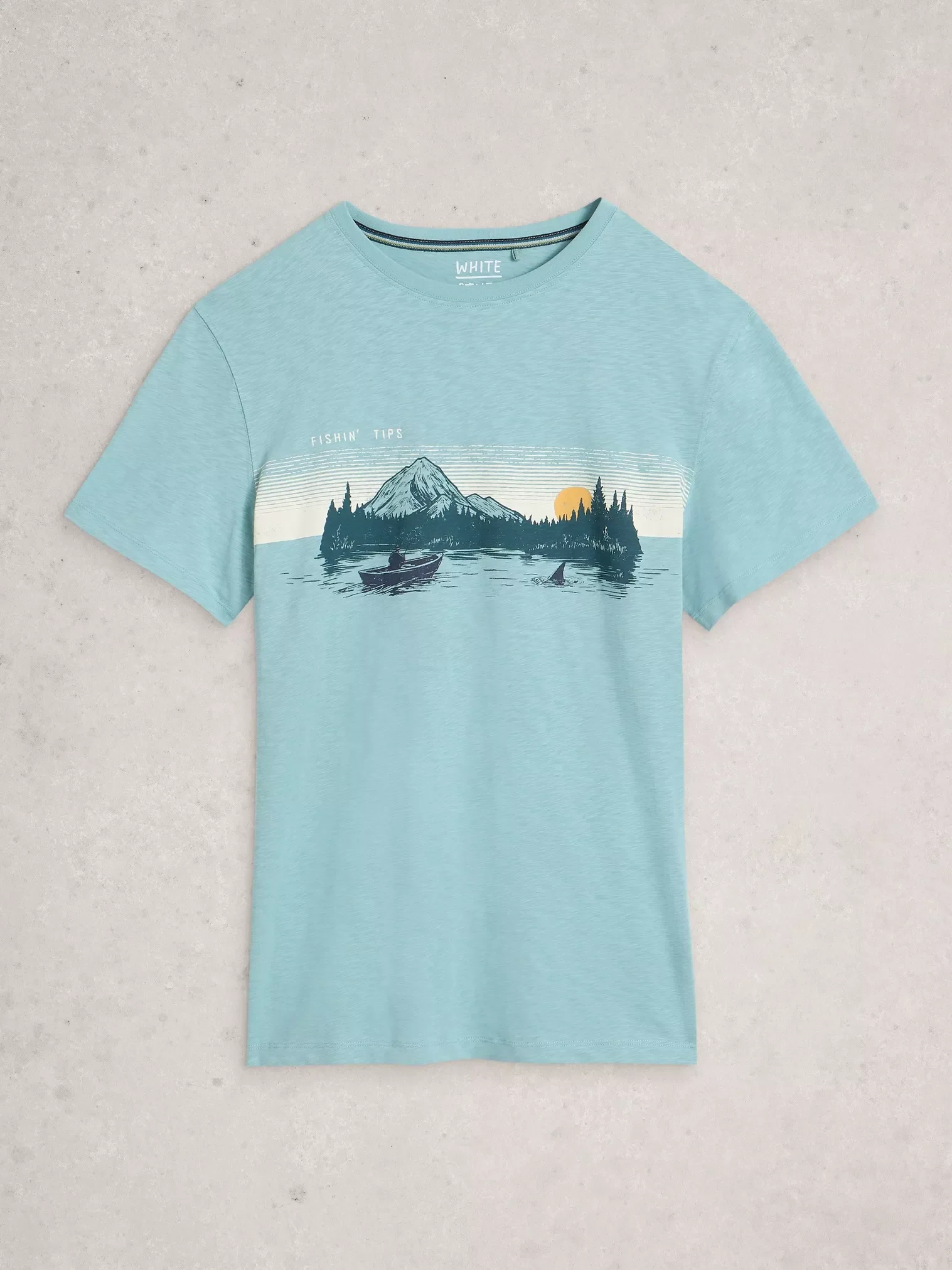 White Stuff Abersoch Fishing Graphic T-Shirt