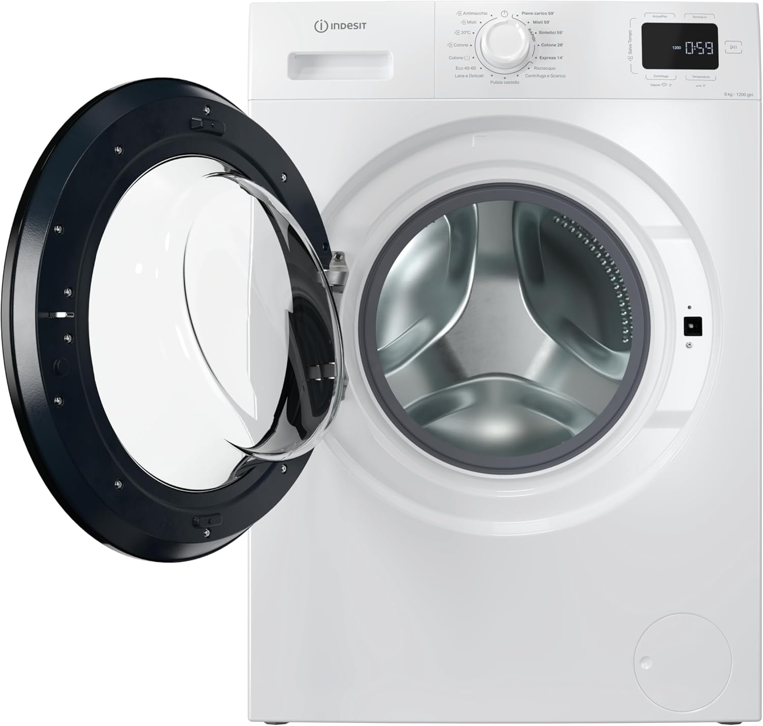 Indesit Lavatrice a libera installazione a carica frontale Indesit: 8,0 kg - IM R268B MY TIME IT