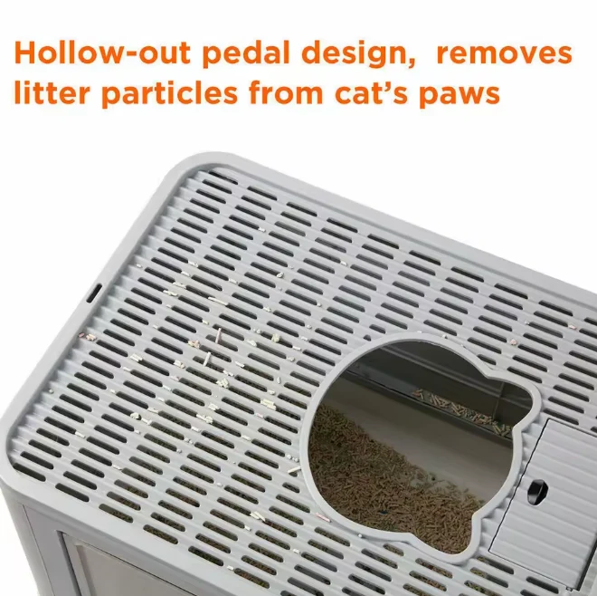 Foldable Cat Litter Box �C Dual-Entry Design, Fully Enclosed & Easy Clean