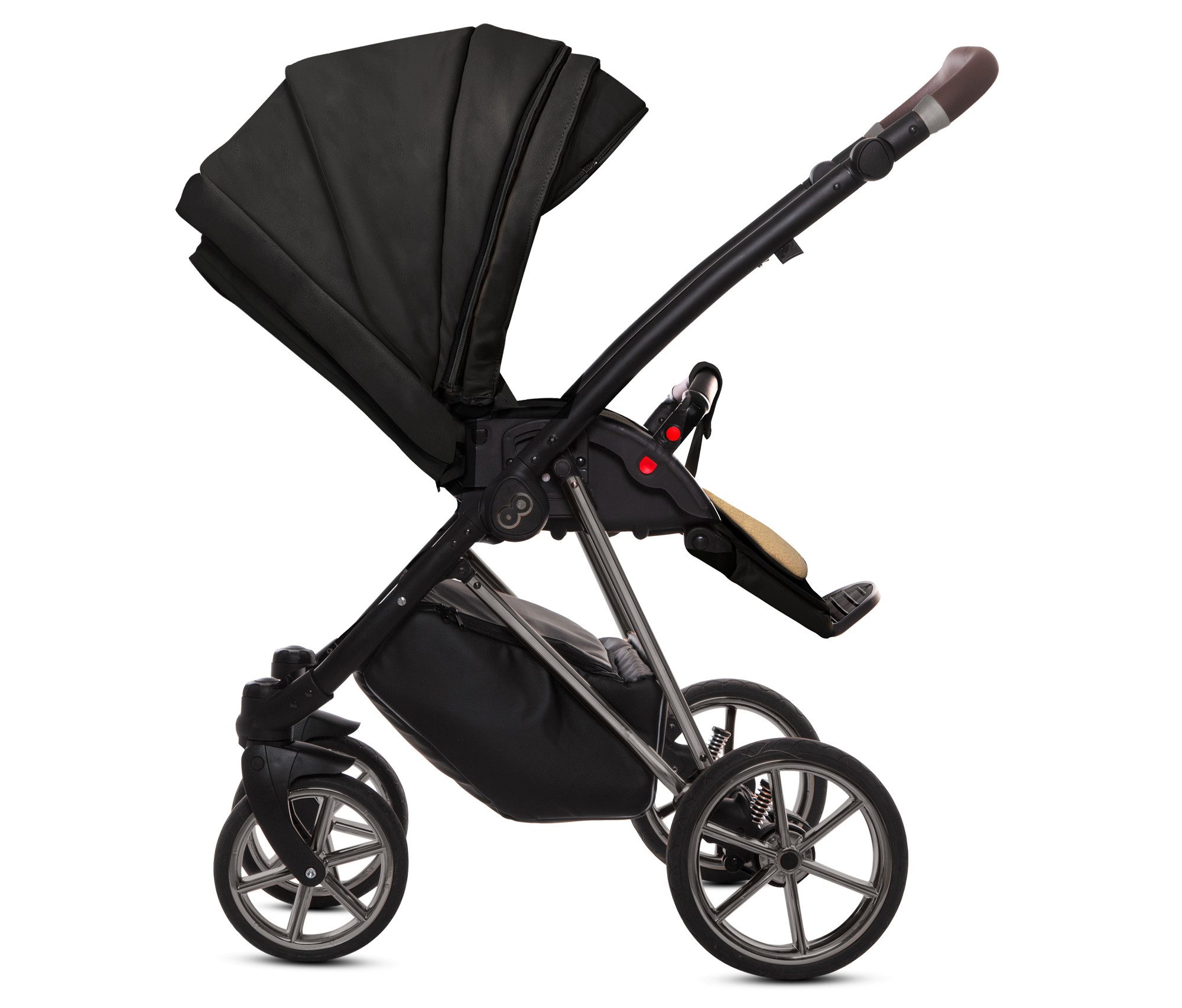 Kombi-Kinderwagen 4 in 1 Musse Royal, Baby Buggy Babywanne Autositz Isofix Basis