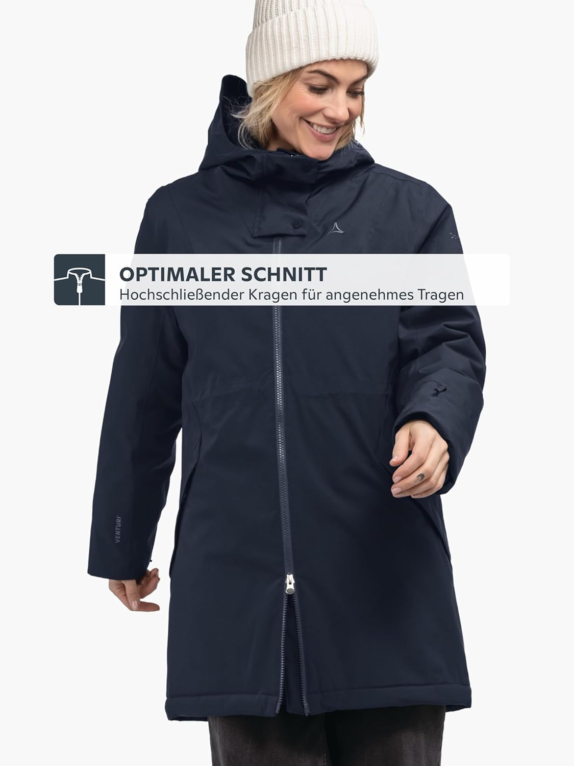 Schöffel Damen Ins Parka Style Crivat WMS, wasserdichte und atmungsaktive Winterjacke, komprimierbarer, leichter Parka mit nachhaltiger Wattierung