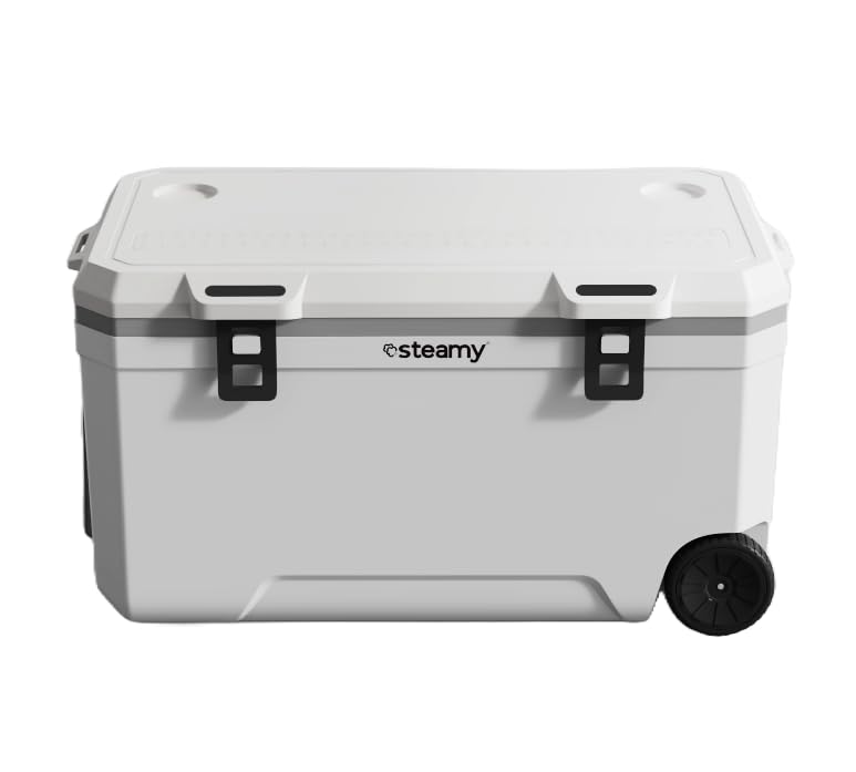 Steamy Marine 120 Frigoriferi portatile passivo con ruote, 120 Litri, Bianco : Amazon.it: Sport e tempo libero