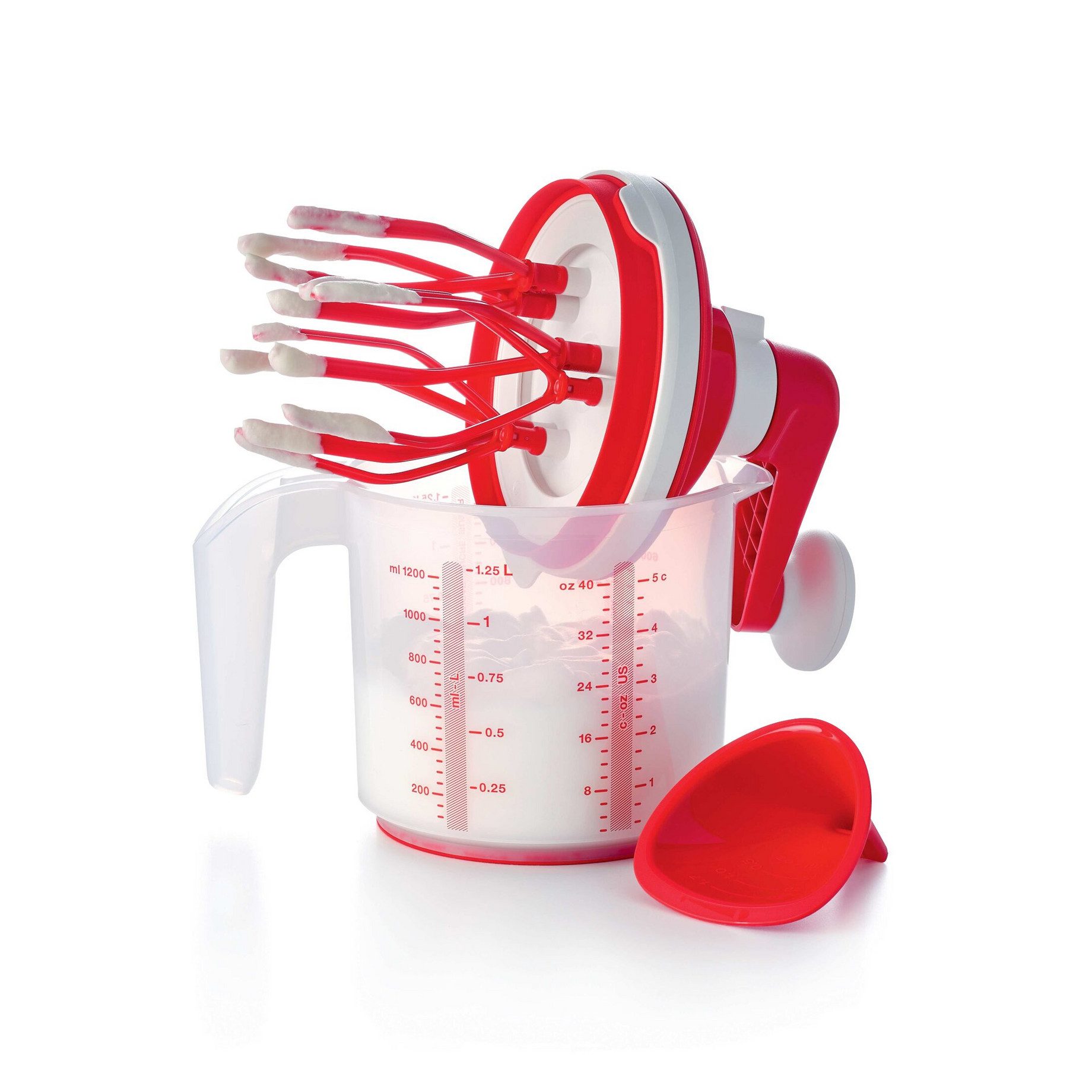 Handmixer Tupperware Chef Easy Mixx rot-weiß Sahne Eiweiß Schlagen