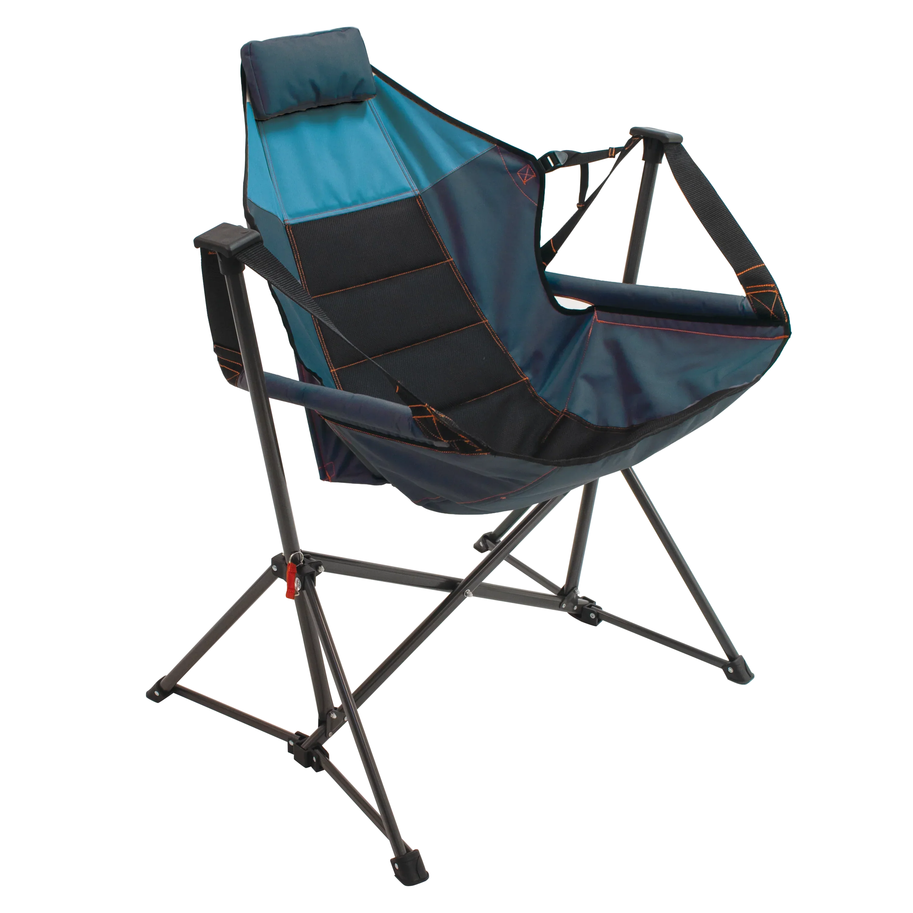 swing hammock chair hammock lounger features a cradling suspended design steel frame shy blue navy