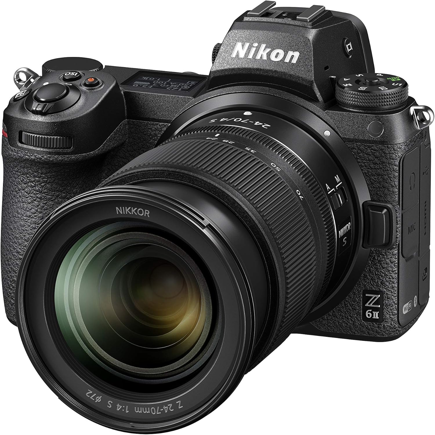 Nikon Kit fotocamera mirrorless Z6 II + Z 24-70 mm (24,5 megapixel, ISO ultra ampio, scatto continuo 14 fps, AF con rilevamento degli occhi, slot per schede doppie, video 4K Full HD) VOA060K001