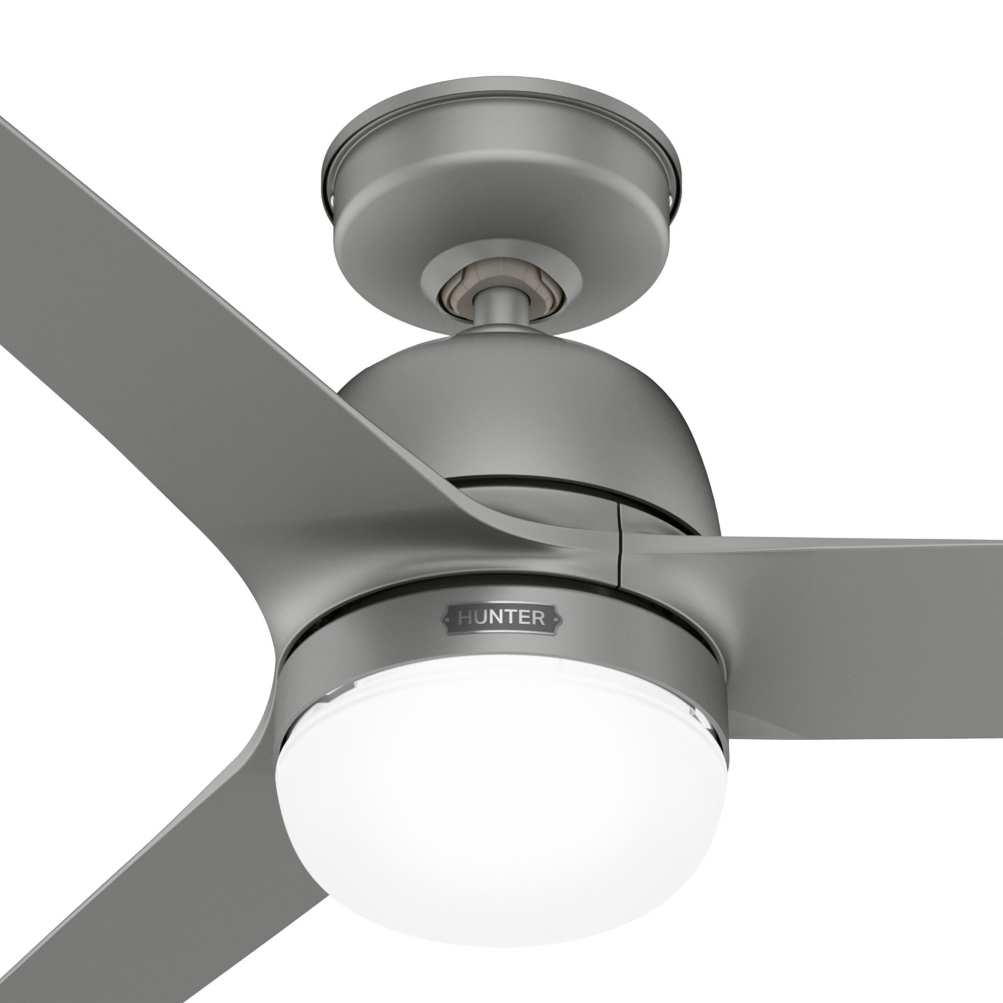 Deckenventilator Outdoor Deckenventilator Seawave Silber mit Licht