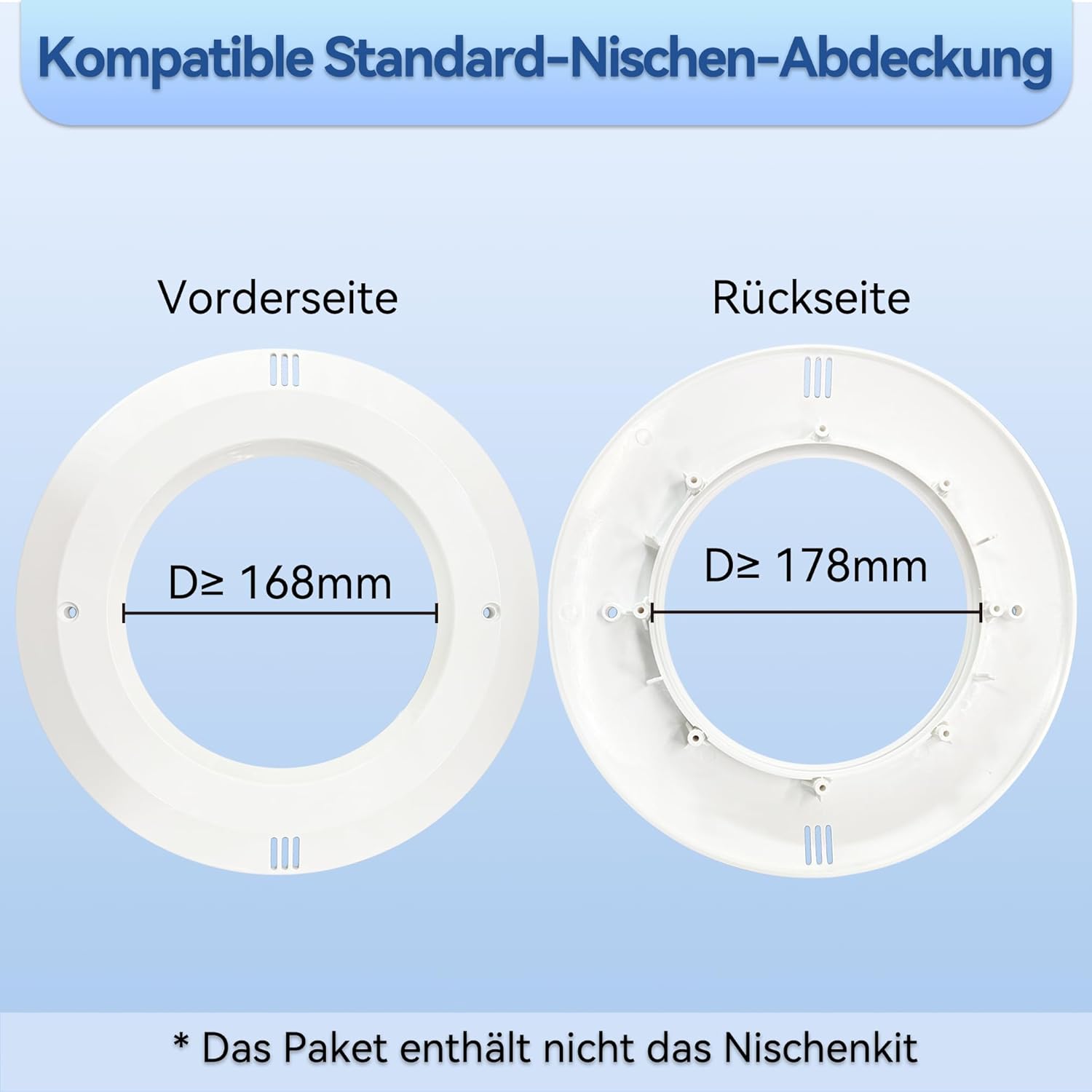 LyLmLe Harz Gefüllt LED Poolbeleuchtung PAR56, 35W Ultraflach RGB Farbwechsel Poolscheinwerfer Externe Synchronisation mit Fernbedienung, Dimmbar Schwimmbad Lampe,IP68 Wasserdicht, 12V AC(2er-Pack)