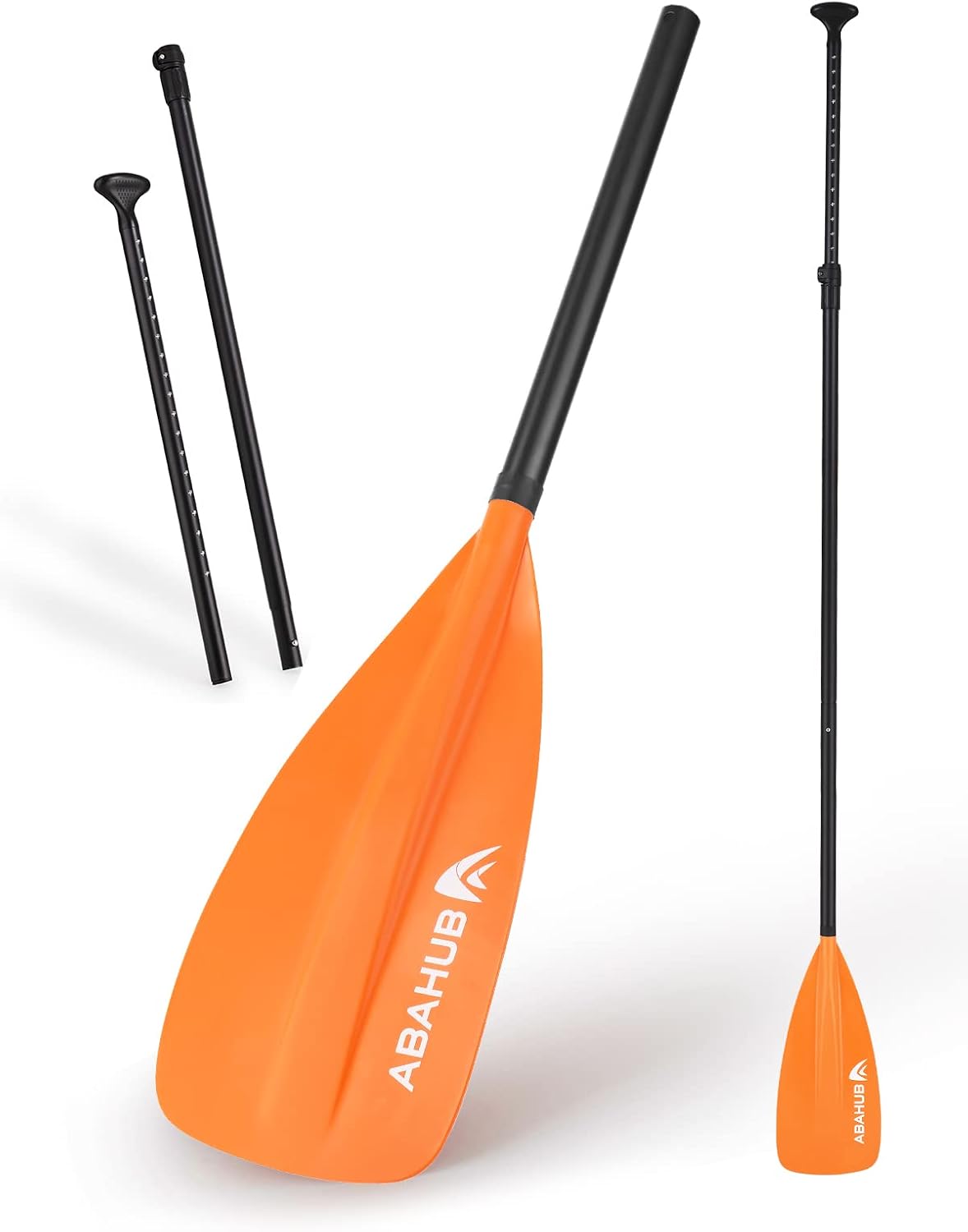 Abahub Pagaia SUP Alluminio Remi SUP Paddle Stand Up Paddle Telescopico 173-213 cm per Tavola da Surf Canoa SUP, Lama in Nylon di Plastica in Nero/Blu/Verde/Rosso/Arancione/Giallo
