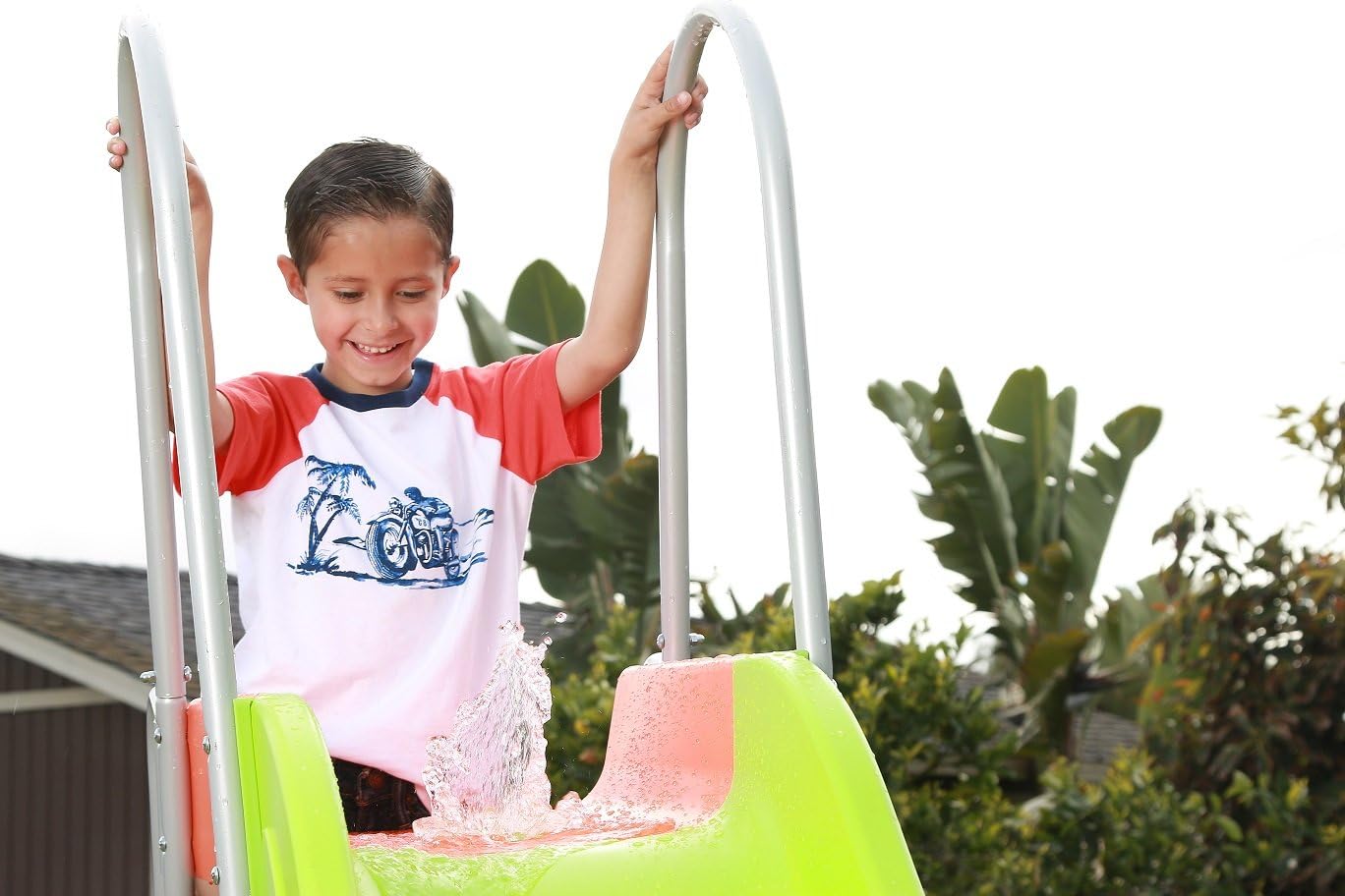 2025 Set di gioco all'aperto Scivolo per bambini: 10 ft Freestanding Climber, altalene, parco giochi Jungle Gyms Kids Love - Scivolo per piscina fuori terra per l'estate Backyard