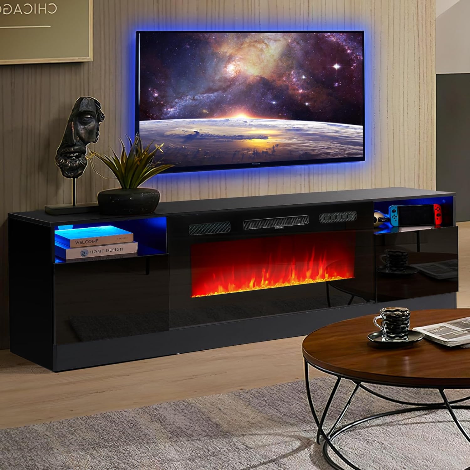 oneinmil Fireplace TV Stand with 36
