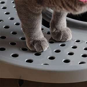 Lettiera per gatti con coperchio a fori - Top Entry Cat Litter Box TECL-20