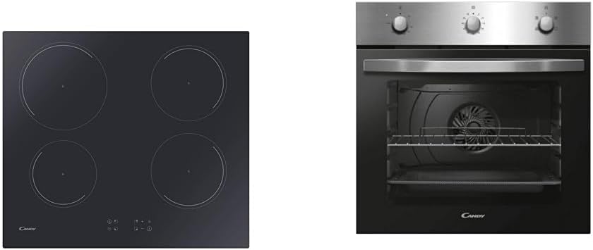 Candy Idea Piano Cottura a Induzione 4 Fuochi in Vetroceramica, Cottura Rapida con Funzione Booster, Power Management per Ottimizzare i Consumi, Blocco di Sicurezza, 59 x 52 x 6 cm, Nero - CITT642C/E1
