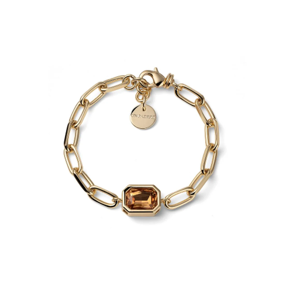 Bracciale Unoaerre fozatina Joya cristallo giallo dorato 2822