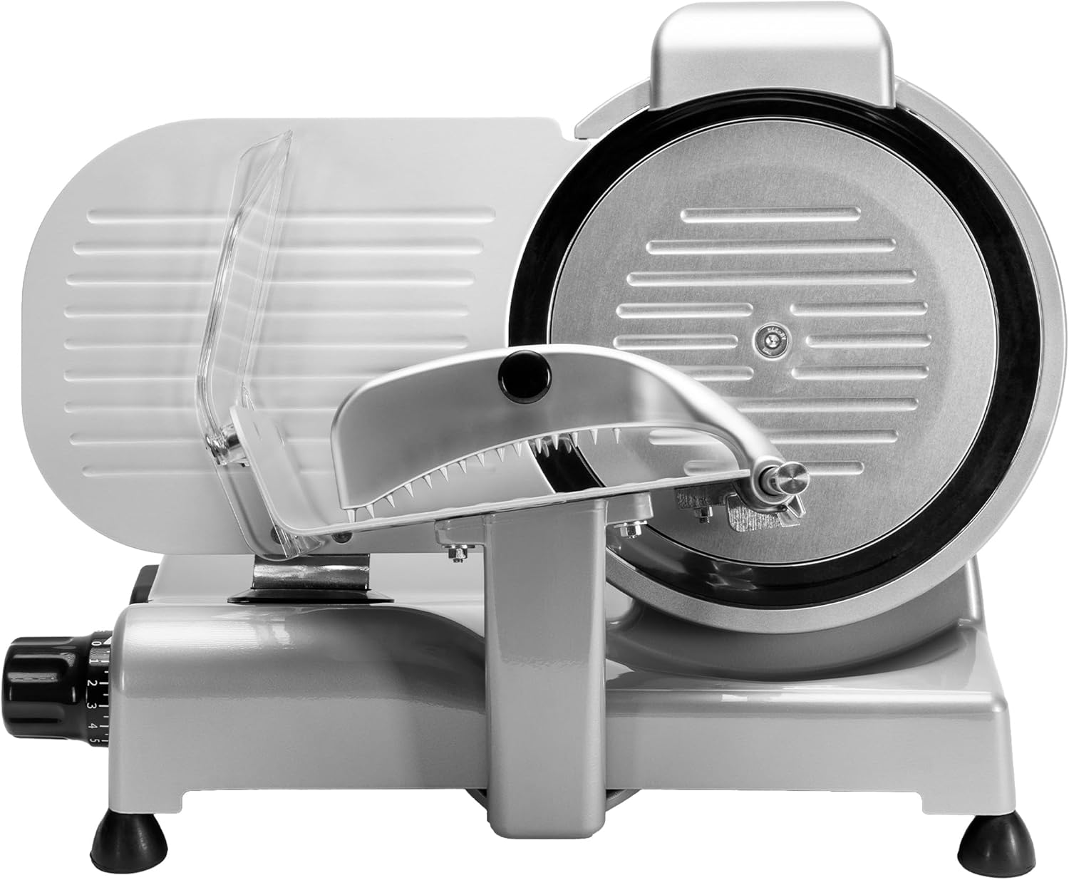 RGV affettatrice Lusso 25 GS Silver, Made in Italy, Lama Ø 250 mm, 140 W, Alluminio, Argento