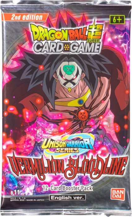 Dragon Ball Super - Vermilion Bloodline 2nd Edition Booster Pack (12 Cards)