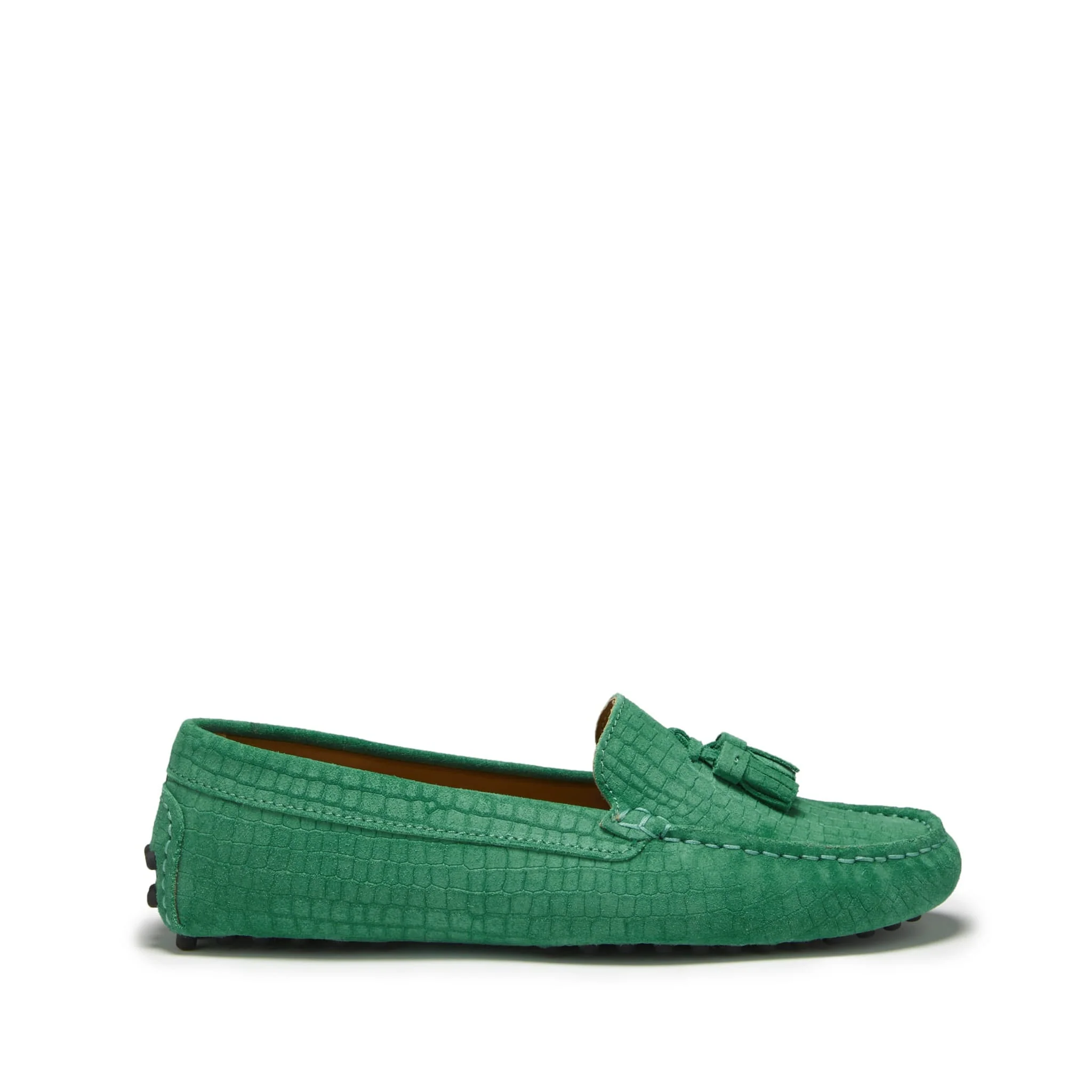 Women��s Emerald Tasselled Loafer Driving Shoes �C Suede Moccasins
