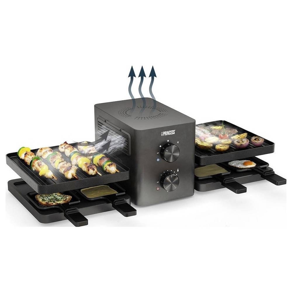 Raclette Princess 162660 Raclette Purify – Luftfiltersystem – Für 8 Personen