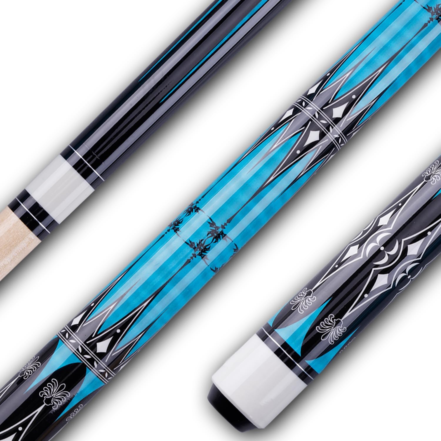 Sinsilvie 13mm 58 Pollici 19 20 Once Stecche Biliardo Pool,1/2 Maple Pool Cue Stick,Bastone da Biliardo da Bar per Uomini e Donne.