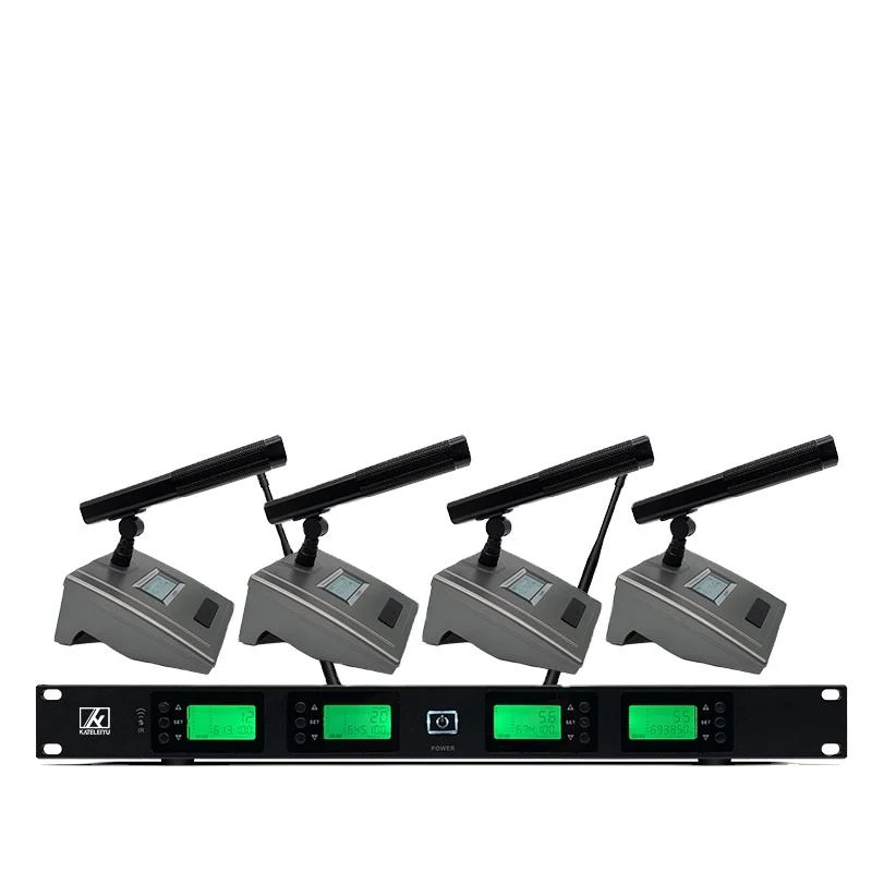 ERZHEN Wireless Conference System 4/8-Channel UHF Office Meeting Microphone #8000A