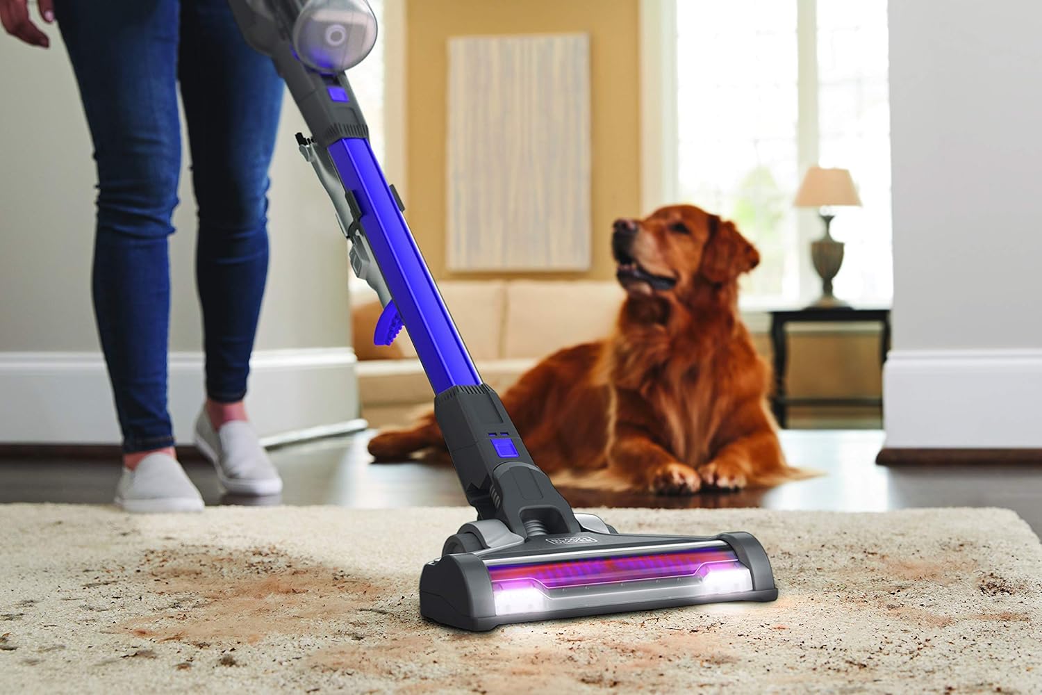 BLACK+DECKER, Aspirapolvere Senza Fili a Batteria Litio, Separabile, Portatile, Tecnologia Antigroviglio, Viola Metallizzato, BDPSE1815P-QW