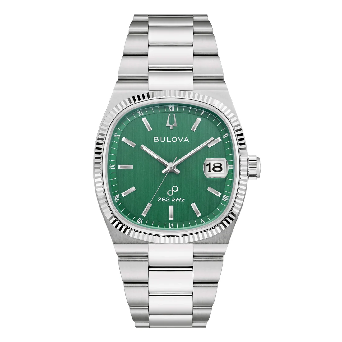 Orologio Bulova Super Seville 96B439 verde forma a cuscino