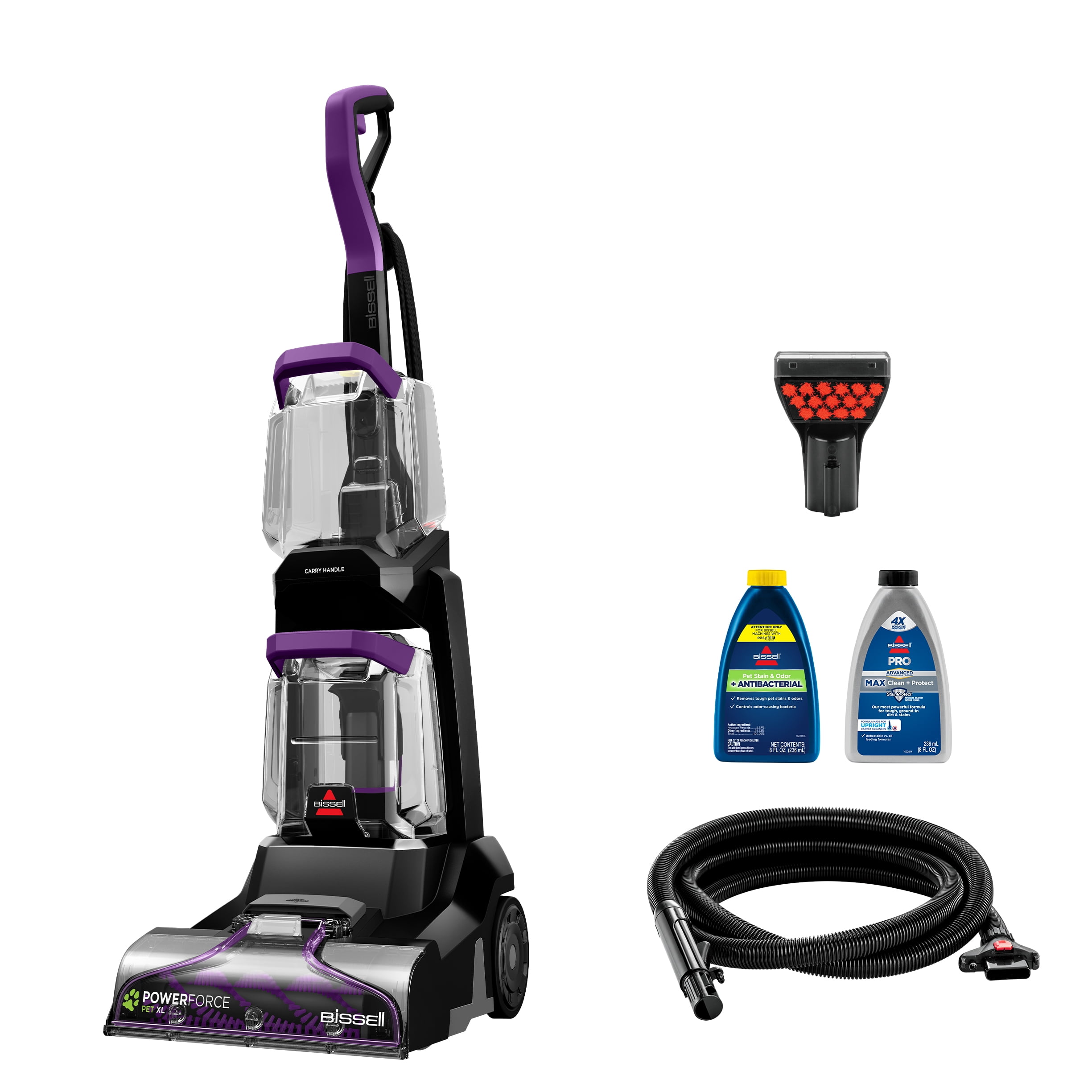 BISSELL PowerForce Pet XL Carpet & Upholstery Cleaner, 10′′ Path, 1-Gallon Tank, DeepReach PowerBrush