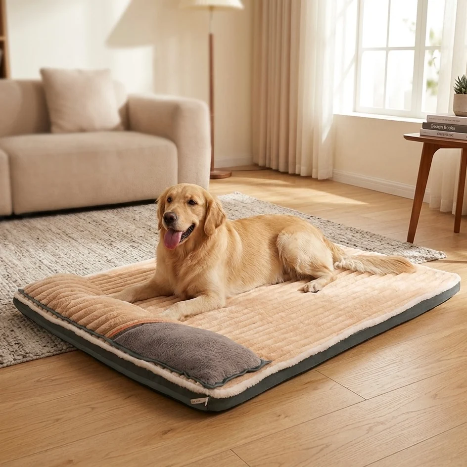 Memory Foam Dog Mat �C Ergonomic Support & Removable Washable Cover