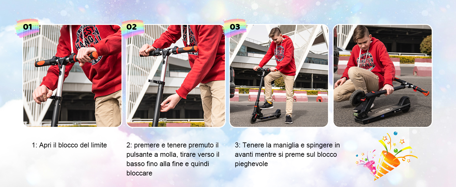 RCB Monopattino Elettrico Bambini