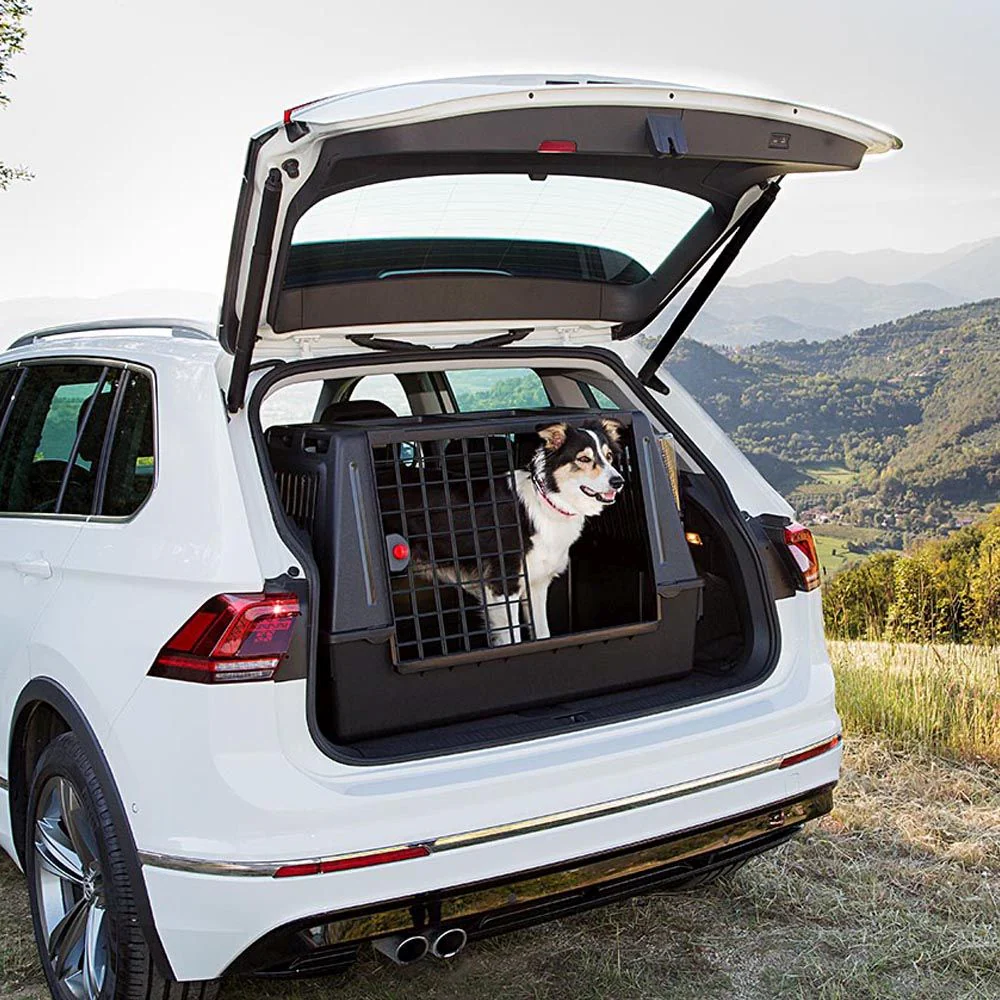 Atlas Car Scenic – Trasportino da Auto per Cani, Super Ventilato e Sicuro, con Doppia Porta Scorrevole, Disponibile in Due Misure