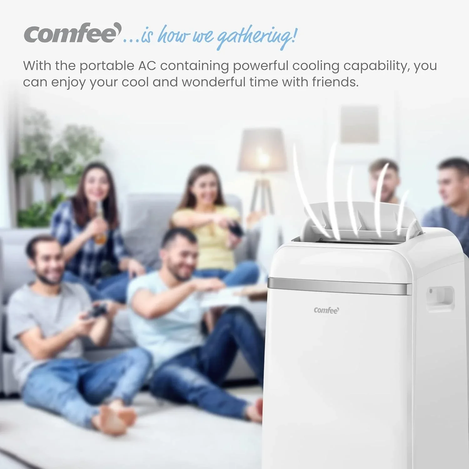 Comfee Mobiles Klimagert Easy Cool 2.0, 7000 BTU 2,0kW, K��hlen&Ventilieren&Entfeuchten, Raumgre bis 68m(25�O), APP-Steuerung/Alexa/Google Home/IFTTT, Mobile Klimaanlage mit Abluftschlauch