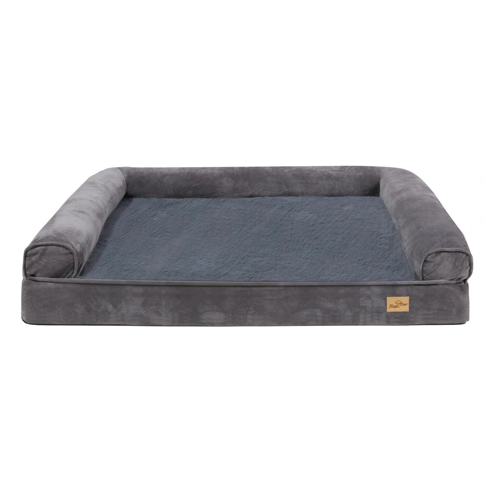 Orthopedic Dog Bed with Bolster & Waterproof Liner