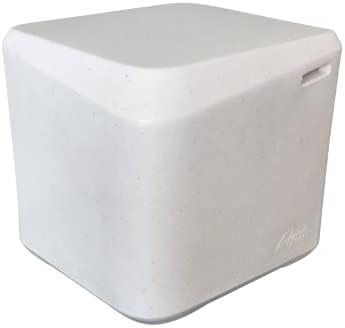 Aqua Outdoors - Small Side Table - for Inside Pool  Sun Shelf & Patio Surfaces - Designed for Shallow Shelves Up to 10” - Compatible with All Pool Types - Poolside & Sun Deck Tanning - White Granite