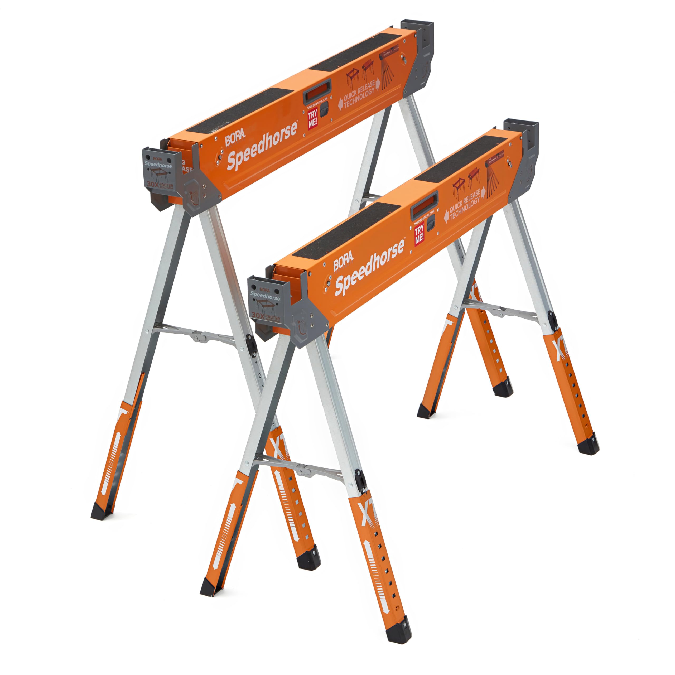 BORA Speedhorse XT Arbeitsböcke höhenverstellbar 2er Set 1360 kg PM 4550T mit hoher Tragkraft