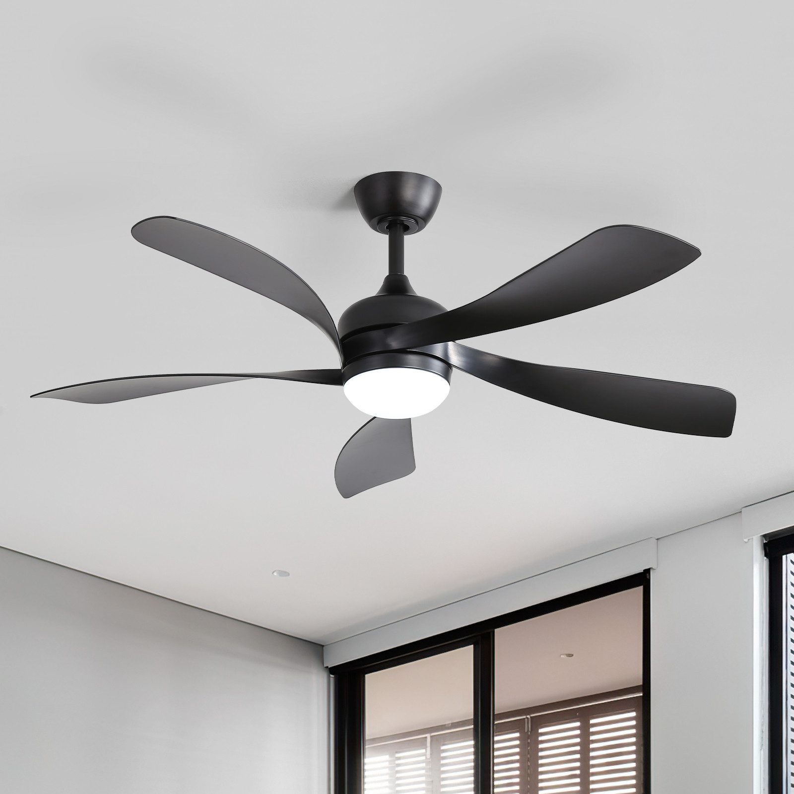 Deckenventilator 132cm Modern mit LED-Beleuchtung & Fernbedienung