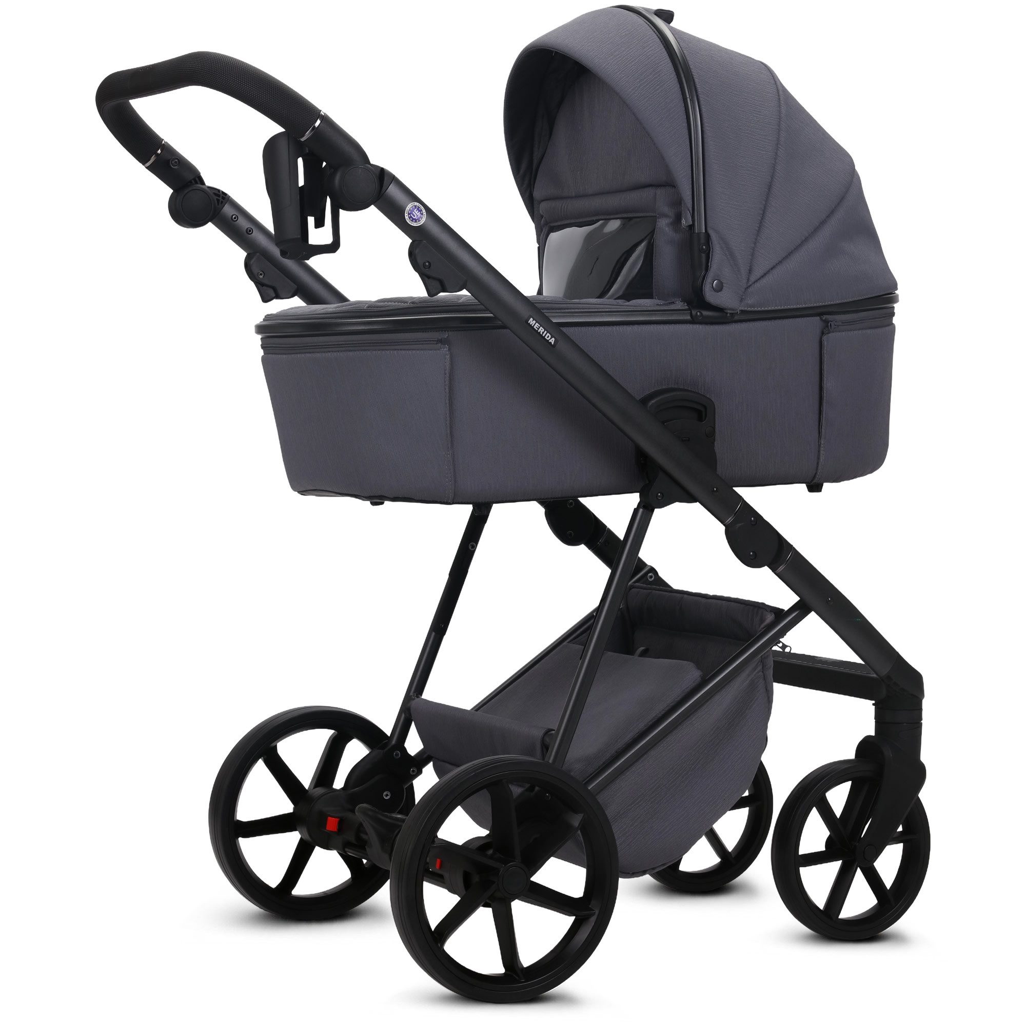 Kombi-Kinderwagen Merida Luxus & Eleganz 2in1, inkl. Wickeltasche & viel Zubehör