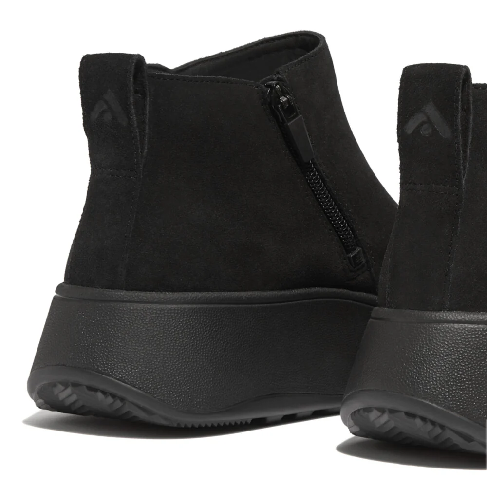 FitFlop F-Mode Wildleder Stiefeletten Black