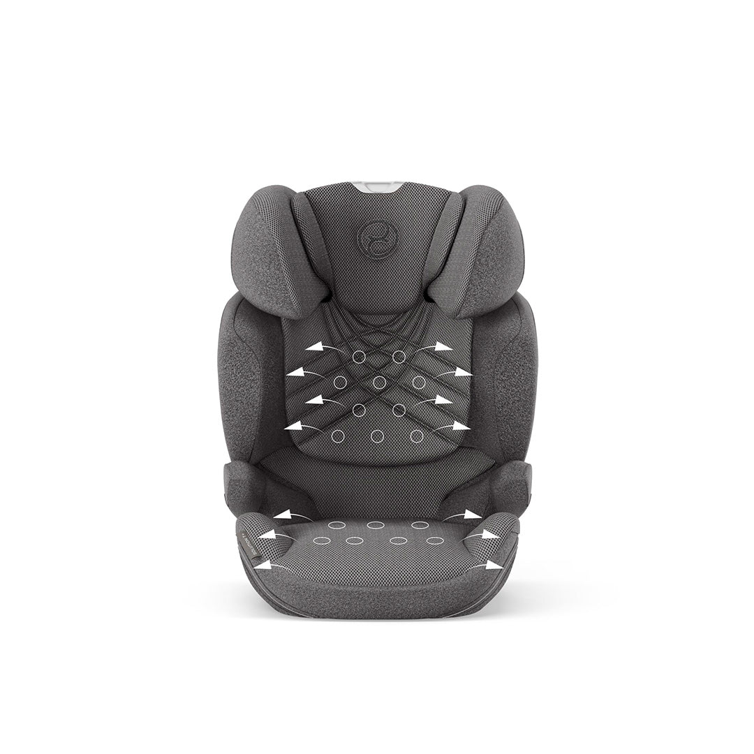 2025 Seggiolino auto CYBEX Solution T i-Fix Plus – Gruppo 2/3, Mirage Grigio, con ISOFIX e poggiatesta regolabile in altezza