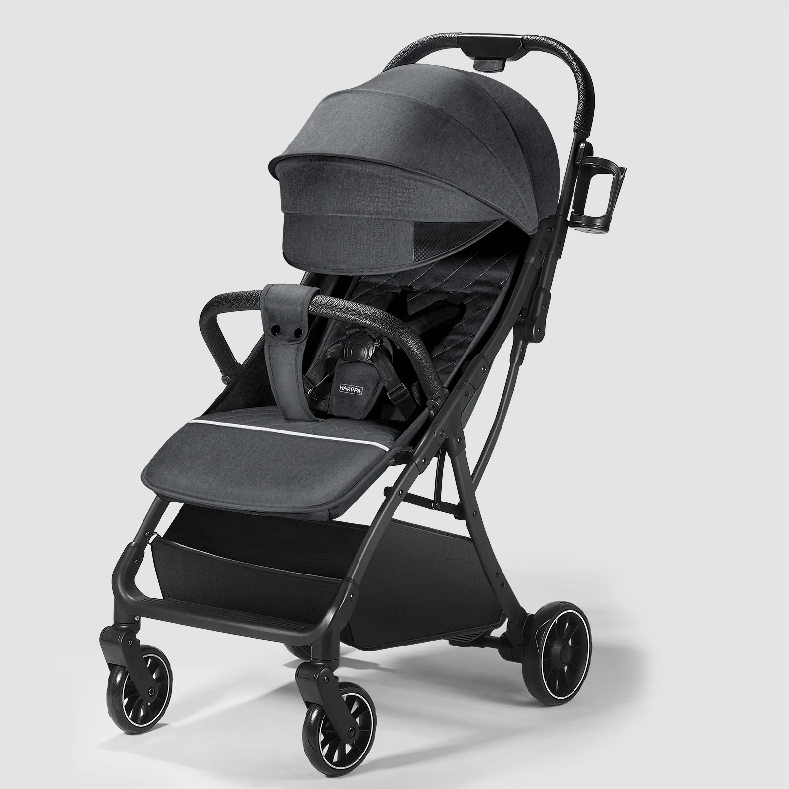 HARPPA Hugglo | Travel Stroller with Single Hand Fold for Toddlers